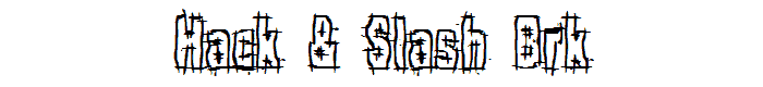 Hack & Slash BRK font